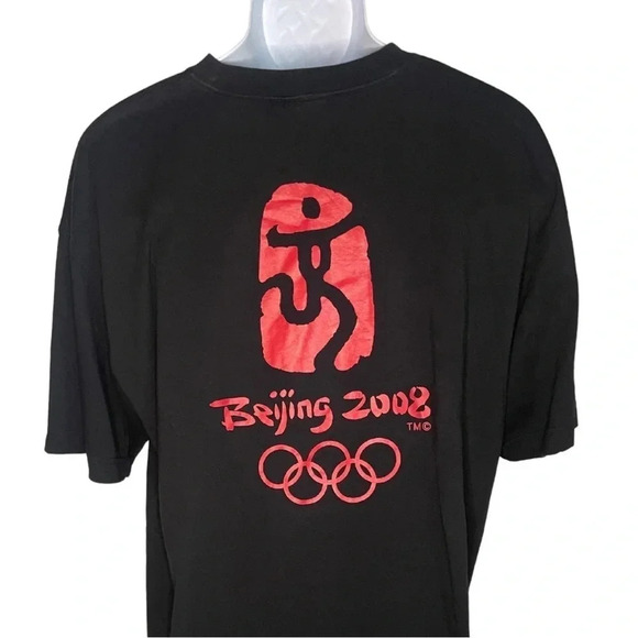 Vintage Beijing 2008 Olympics Men's T-Shirt | Two-Sided Design | Short Sleeve - Picture 2 of 6